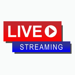 Live Streaming Icon. Broadcast Direct Symbol - Vector.