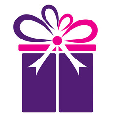 Gift box vector logo design.
