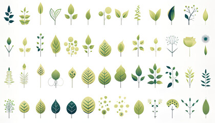 Illustrations of how the elements and patterns of nature can inspire a sustainable brand