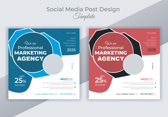 Digital marketing creative social media post design.