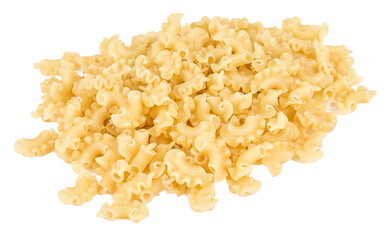 italian pasta (macaroni) isolated on white background