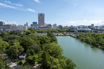 Fototapeta na wymiar 広島城 - 天守閣からの眺望