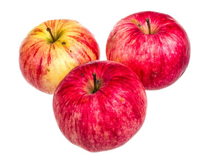 Red apple isolated on white background
