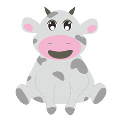 illustration cow