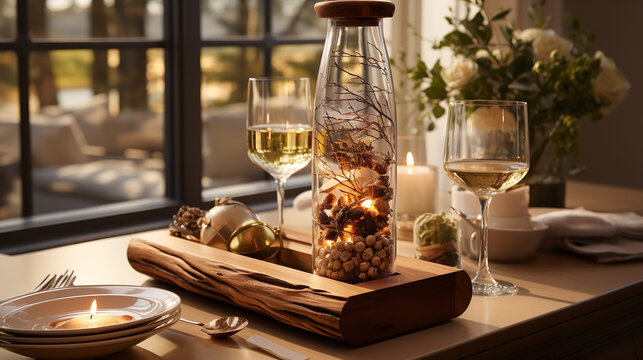 osy evening with a glass of wine