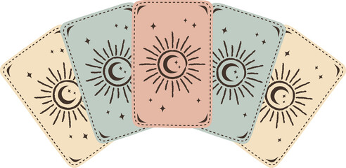 tarot cards spreads, png transparent background	
