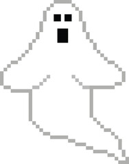 Fototapeta premium Ghost Pixel Art Vector image