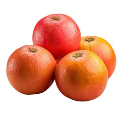 Group of grapefruits isolated on transparent background
