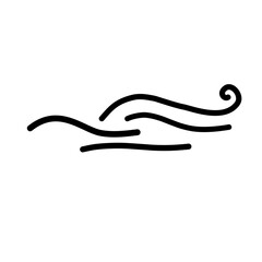 hand drawn wind doodle