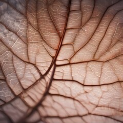 A macro shot of the delicate veins in a translucent leaf1