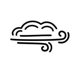 hand drawn wind doodle
