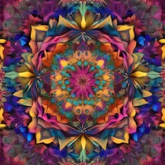 A mesmerizing kaleidoscope of vibrant colors and shapes4