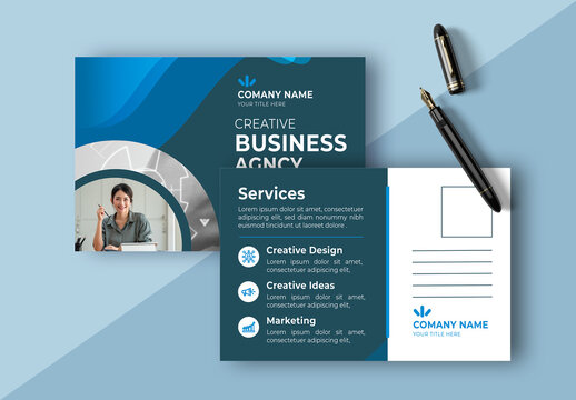 Business Agency Post Card Template