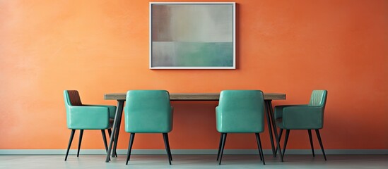 furniture for sitting isolated pastel background Copy space