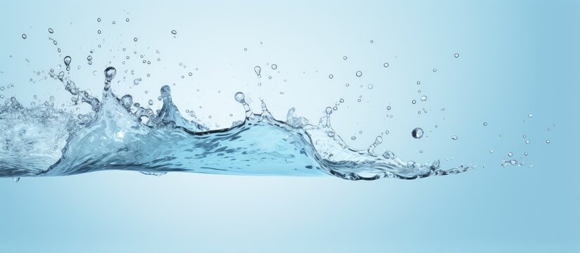 High quality free stock photo of clear water splash with dynamic motion on a isolated pastel background Copy space