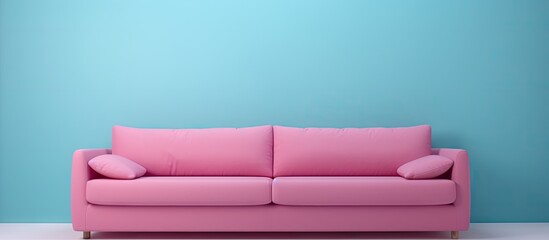 isolated isolated pastel background Copy space sofa