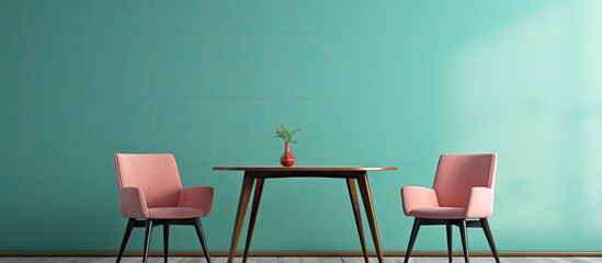 furniture for sitting isolated pastel background Copy space