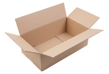 Cardboard boxes isolated on white background. Clipping path included.