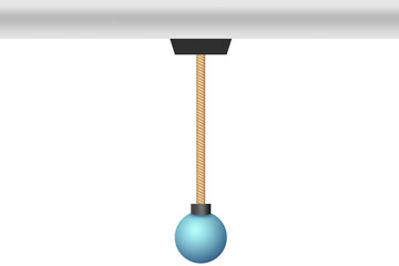 Diagram of simple pendulum harmonic motion