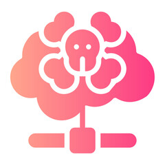 cloud computing gradient icon