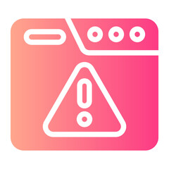 warning gradient icon