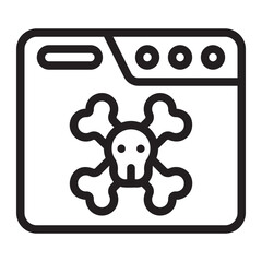 virus line icon