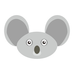 illustration head&face koala