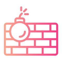 firewall gradient icon