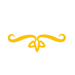 gold curl border decoration