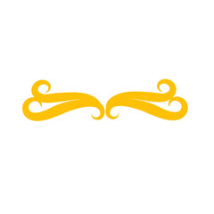 gold curl border decoration