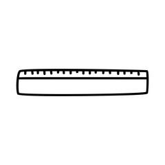 Measuring Tools, Ruler Vector doodle illustration
