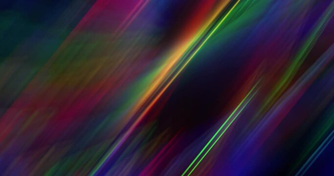 Multi-colored rays of light replace each other. Animated background and club video. Endless cycle. A loop