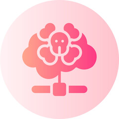 cloud computing gradient icon