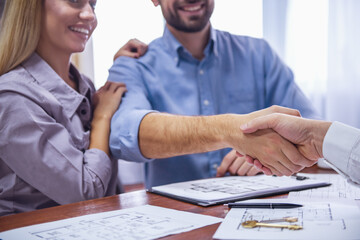 Couple and a realtor