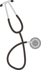 stethoscope flat Icon isolated vector