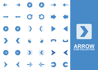 Arrow icon vector set. Arrow icon set. Arrow flat icon collection. Editable icon vector