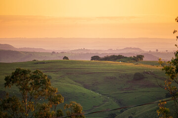 Entardecer na montanha