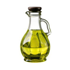 olive oil bottle isolated.