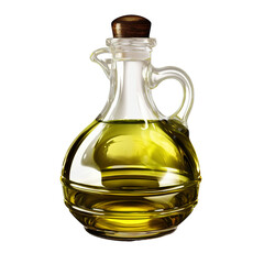 olive oil bottle isolated.