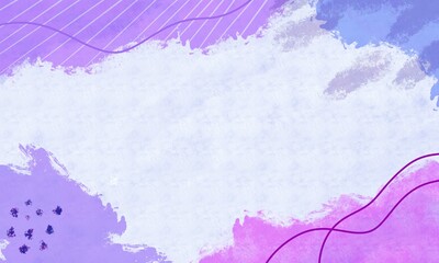 Elegant Purple Background with Delicate Watercolor Splashes