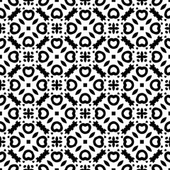White background with black pattern. Seamless texture for fashion, textile design,  on wall paper, wrapping paper, fabrics and home decor. Simple repeat pattern.