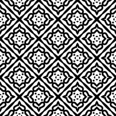 White background with black pattern. Seamless texture for fashion, textile design,  on wall paper, wrapping paper, fabrics and home decor. Simple repeat pattern.