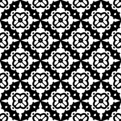 White background with black pattern. Seamless texture for fashion, textile design,  on wall paper, wrapping paper, fabrics and home decor. Simple repeat pattern.