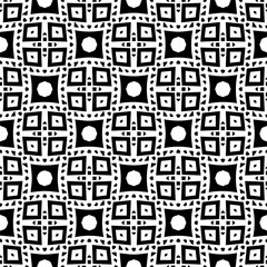 White background with black pattern. Seamless texture for fashion, textile design,  on wall paper, wrapping paper, fabrics and home decor. Simple repeat pattern.