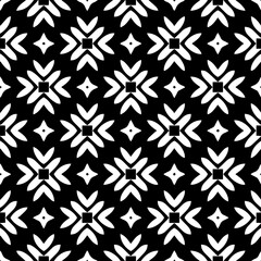 White background with black pattern. Seamless texture for fashion, textile design,  on wall paper, wrapping paper, fabrics and home decor. Simple repeat pattern.