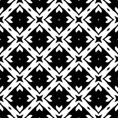 White background with black pattern. Seamless texture for fashion, textile design,  on wall paper, wrapping paper, fabrics and home decor. Simple repeat pattern.