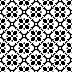 White background with black pattern. Seamless texture for fashion, textile design,  on wall paper, wrapping paper, fabrics and home decor. Simple repeat pattern.