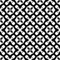 White background with black pattern. Seamless texture for fashion, textile design,  on wall paper, wrapping paper, fabrics and home decor. Simple repeat pattern.