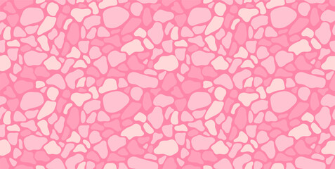 Trendy vector pattern of soft colors for textile design. Pink military camouflage	