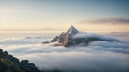 Capturing the Beauty of Foggy Morning Scenery, Generative AI